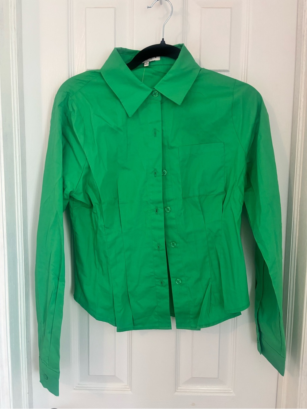 HYFVE Bright Green Button-Front Women's Shirt